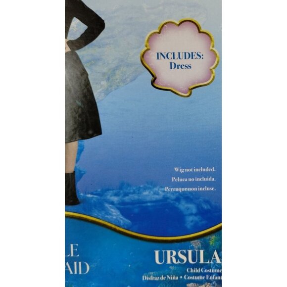 Disguise Girls Small (6-6X) Disneys Little Mermaid Ursula Halloween Costume - Picture 6 of 7